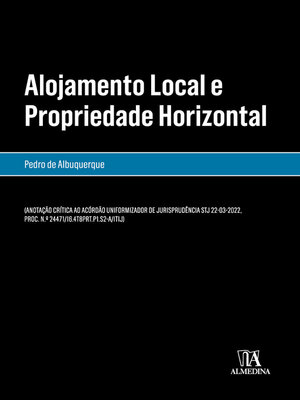 cover image of Alojamento Local e Propriedade Horizontal